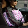 Mastectomy Pillow for Breast Cancer Surgery Lumpectomy Reconstruction Chest Healing Protector Post-Surgery Recovery Support Patient Care (Rose Ribbon) view 2