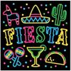 FIESTA NEON BACKDROP - Party Decor - 1 Piece view 1