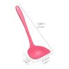Professional Ladle/Soup Ladle 10.6"Ladle Household Long Handle Plastic Ladle Spoon High Temperature Resistant Spoon Spoon for Soup and Sauce (Pink) Steel Ladle view 2