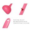 Professional Ladle/Soup Ladle 10.6"Ladle Household Long Handle Plastic Ladle Spoon High Temperature Resistant Spoon Spoon for Soup and Sauce (Pink) Steel Ladle view 3