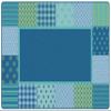 Carpets for Kids 1554 KIDSoft Pattern Blocks Classroom Seating Rug 4ft x 6ft Rectangle Blue view 1