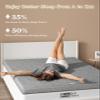 BedStory Firm Mattress Topper Queen - 3 Inch Hard Mattress Topper for Back Pain Relief - High Density Memory Foam, CertiPUR-US Certified view 2