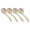 Professional Ladle/Soup Ladle Reusable Serving Soup Spoons Ladle,Ceramics Soup Spoons - 4 Piece Set Steel Ladle (Color : C) view 1
