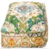 Mandala Life ART Moroccan Pouf Ottoman Cover Green Square Meditation Pillow Case Boho Room Dcor Moroccan Seating Area Perfect for Living Room, Bedroom, Nursary or Children Room Cotton 24x8 Unstuffed view 1