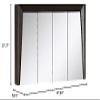 Fine Fixtures Imperial Collection Surface Mount 48" Bathroom Medicine Cabinet, Ebony Wave view 2