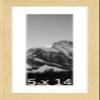 Frame It Easy 5 x 14 Sand Natural WoodFrame (Dayton) with Matting view 1