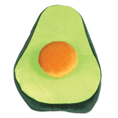 Beistle Set of 6 Green and Orange Plush Avocado Costume Party Hat 12"