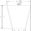 Highland Manor Wood Products Square Tapered Bun Foot - 6" Tall x 1 7/8" Wide (Walnut) (Set of 4) view 3