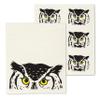 Abbott Collection 84-ASD-AB-42 S/2 Peeking Owl Dish Cloth, 6.5x8 inches L, Ivory/Black view 3