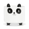 Abbott Collection 27-MINIKIN-353 Sm Panda on Legs Planter-3.5" H, 3.5 inches H, White/Black view 1