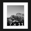Frame It Easy 7 x 11 Black Natural WoodFrame (Dayton) with Matting view 1