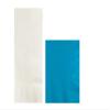 Converting Paper Bulk Party Napkin Bundle, 100 White Dinner and 200 Turquoise Blue Beverage/Cocktail Paper Napkins, Box of 300 Napkins view 1