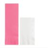 Converting Paper Bulk Party Napkin Bundle, 100 Candy Pink Dinner and 200 White Beverage/Cocktail Paper Napkins, Box of 300 Napkins view 1