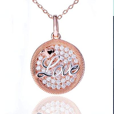 Bansriracha Name Lover Pendant for Women Solid 925 Sterling Silver Letter Necklace Engagement for Her Fine Jewelry