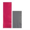 Converting Paper Bulk Party Napkin Bundle, 100 Magenta Dinner and 200 Gray Beverage/Cocktail Paper Napkins, Box of 300 Napkins view 1