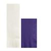 Converting Paper Bulk Party Napkin Bundle, 100 White Dinner and 200 Purple Beverage/Cocktail Paper Napkins, Box of 300 Napkins view 1