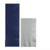 Converting Paper Bulk Party Napkin Bundle, 100 Navy Blue Dinner and 200 Silver Beverage/Cocktail Paper Napkins, Box of 300 Napkins view 1