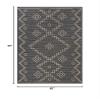 nuLOOM Julieta Diamonded Helix Indoor/Outdoor Area Rug, 5x8, Grey view 2