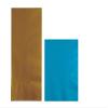 Converting Paper Bulk Party Napkin Bundle, 100 Gold Dinner and 200 Turquoise Blue Beverage/Cocktail Paper Napkins, Box of 300 Napkins view 1