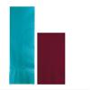 Converting Paper Bulk Party Napkin Bundle, 100 Bermuda Blue Dinner and 200 Burgundy Beverage/Cocktail Paper Napkins, Box of 300 Napkins view 1