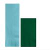 Converting Paper Bulk Party Napkin Bundle, 100 Pastel Blue Dinner and 200 Hunter Green Beverage/Cocktail Paper Napkins, Box of 300 Napkins view 1