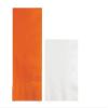 Converting Paper Bulk Party Napkin Bundle, 100 Sunkiss Orange Dinner and 200 White Beverage/Cocktail Paper Napkins, Box of 300 Napkins view 1