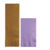 Converting Paper Bulk Party Napkin Bundle, 100 Gold Dinner and 200 Lavender Beverage/Cocktail Paper Napkins, Box of 300 Napkins view 1