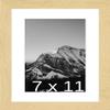 Frame It Easy 7 x 11 Sand Natural WoodFrame (Dayton) with Matting view 1