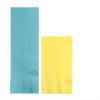 Converting Paper Bulk Party Napkin Bundle, 100 Pastel Blue Dinner and 200 Mimosa Yellow Beverage/Cocktail Paper Napkins, Box of 300 Napkins view 1