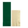 Converting Paper Bulk Party Napkin Bundle, 100 Hunter Green Dinner and 200 Ivory Beverage/Cocktail Paper Napkins, Box of 300 Napkins view 1