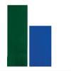 Converting Paper Bulk Party Napkin Bundle, 100 Hunter Green Dinner and 200 Cobalt Blue Beverage/Cocktail Paper Napkins, Box of 300 Napkins view 1
