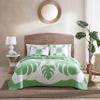 Tommy Bahama - King Quilt, Reversible Cotton Bedding, Floral Bedding Set, Oeko-Tex Certified (Molokai Mint Green, King) view 1