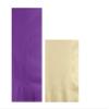 Converting Paper Bulk Party Napkin Bundle, 100 Amethyst Purple Dinner and 200 Ivory Beverage/Cocktail Paper Napkins, Box of 300 Napkins view 1