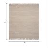 HomeRoots Decor 3'3" x 5'3" Wool Natural Area Rug view 2