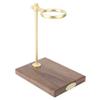 Pour Over Coffee Dripper, Wooden Brass Coffee Filter Holder Pour Over Coffee Maker Drip Filter Cup Rack Stand view 1
