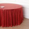 132" Red Sequin Round Tablecloth view 2