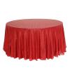 132" Red Sequin Round Tablecloth view 4