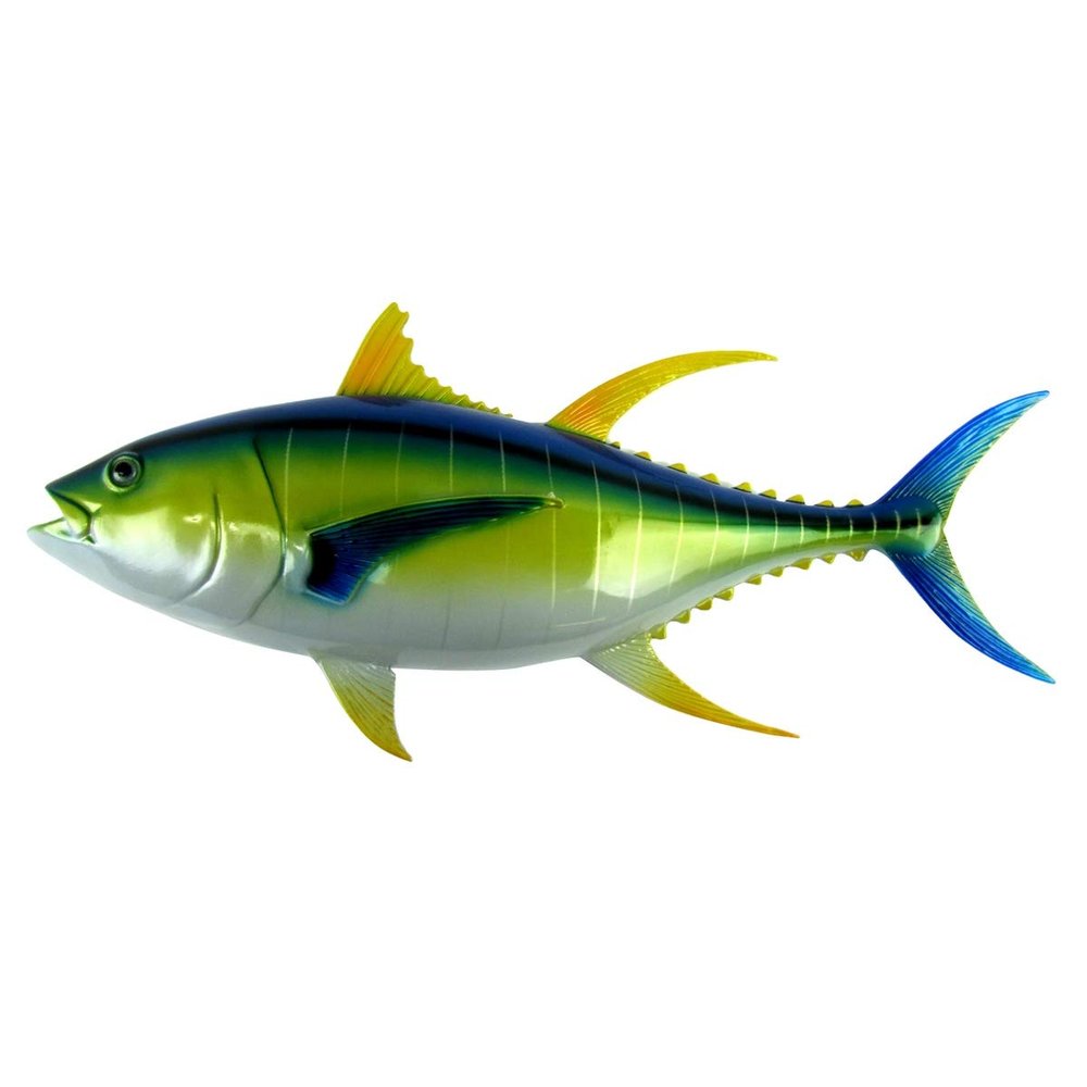 28" Yellowfin Tuna Saltwater Fish Wall Mount Trophy Taxidermy Hand Painted Hanging Plaque