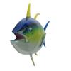 28" Yellowfin Tuna Saltwater Fish Wall Mount Trophy Taxidermy Hand Painted Hanging Plaque view 2