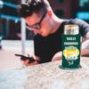 VictoryStore Slim Can Coolers: Football Slim Can Cooler for 12oz Tall Skinny Cans Tackles Touchdowns Traditions Football Y'all (Green Yellow) view 3