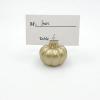 AMERRY 10 Pcs Golden Pumpkin Table Card HolderPlace Card Holders, Table Number Holder,Photo Holders for Halloween Thanksgiving, Weddings, Autumn Party (Golden) view 4