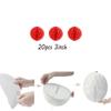20pcs Honeycomb Decoration - Paper Flower Balls, Tissue Pom Poms for Birthday Wedding Home Decor (3inch, Red) view 2
