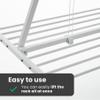 foxydry Mini, Ceiling Mounted Clothes Drying Rack, Pulley Clothesline, Vertical Folding Laundry Drying Rack 50.4x21.25x9.8 in view 2