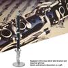 Miniature Bass Clarinet, Black Clarinet Ornament for Dollhouse Music Room Decoration with Case view 4