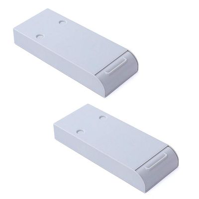 Magik 1-2 Pack Pencil Pen Dinnerware Tools Stationary Tray Self-Adhesive Under Desk Holder Storage Drawer Organizer Office Home Kitchen (2, Gray)