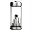 WCOLAS Crystal Water Bottle & Healing Crystal Wands,Energy Polymer Natural Chakra Quartz Stone,Double Glass with Stainless Steel Cover Gem Decor,Sports Yoga Reverse Water Bottle,Unique Collection Gift view 2