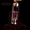 WCOLAS Crystal Water Bottle & Healing Crystal Wands,Energy Polymer Natural Chakra Quartz Stone,Double Glass with Stainless Steel Cover Gem Decor,Sports Yoga Reverse Water Bottle,Unique Collection Gift view 3