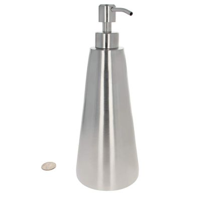 MroMax 1Pcs 27.05oz/800ml 304 Stainless Steel Pump Bottle, Empty Refillable Container Travel Bottle for Kitchen and Bathroom Silver Tone