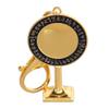 Feng Shui Hotu Enhancer Mirror Amulet Keychain (# 6649) view 2