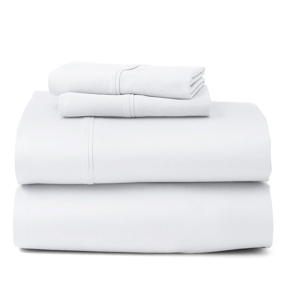 California King Size Sheet Set - 4 Piece - Bed Sheets- Easy- Fits 18" Deep Pocket Bedsheet 850-Thread Count 100% Egyptian Cotton (California King - 72" X 84"- Pure White Solid)